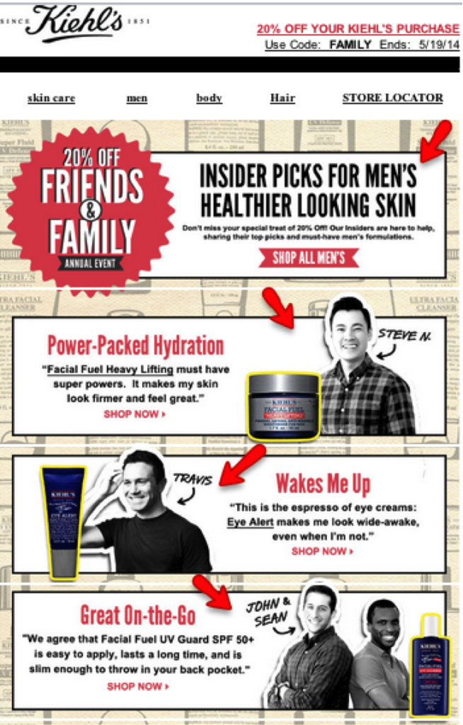 Kiehls newsletter 3