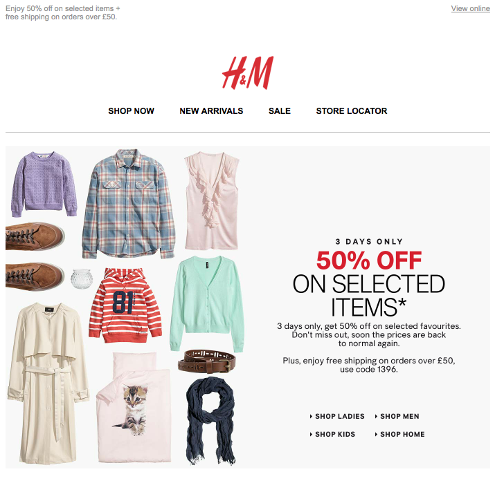 Newsletter H&M