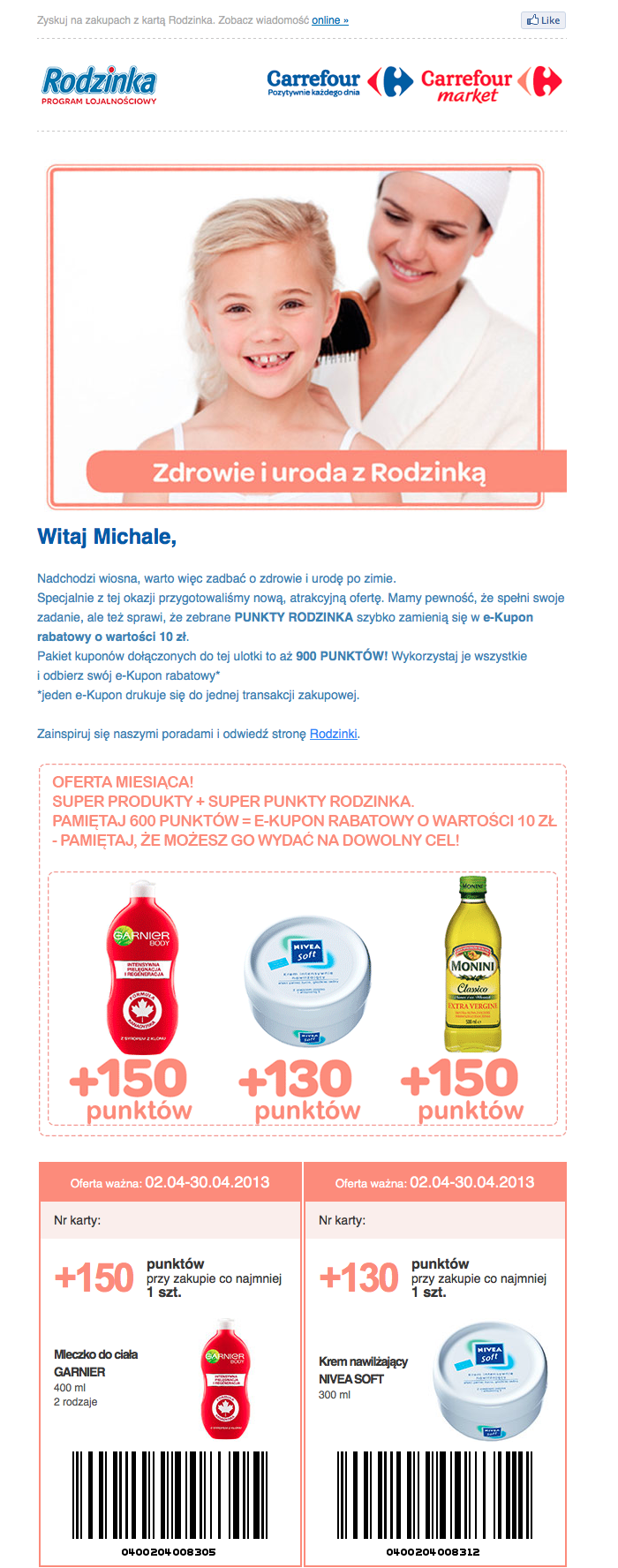 Newsletter Carrefour