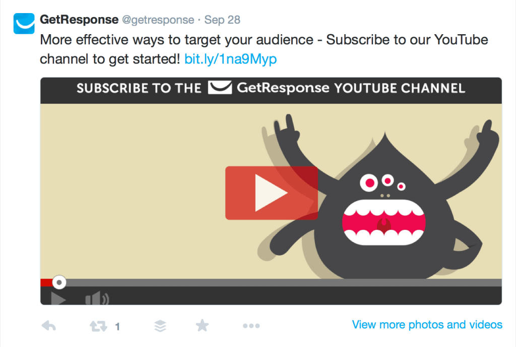 GetResponse Twitter Video