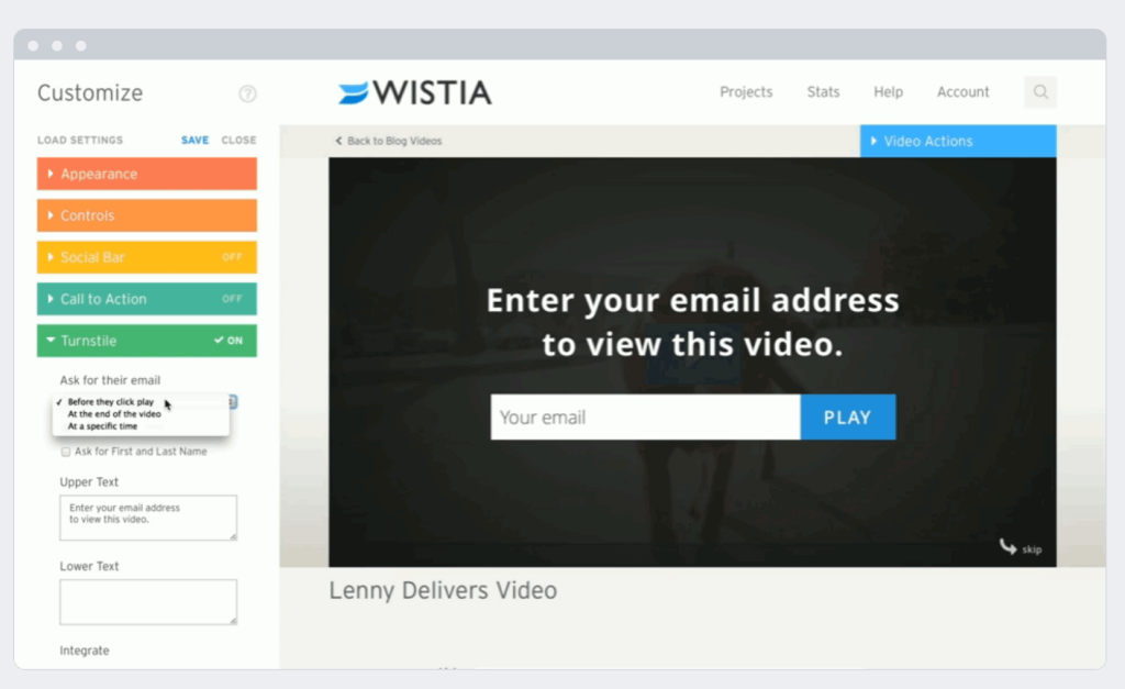 Wistia Turnstile