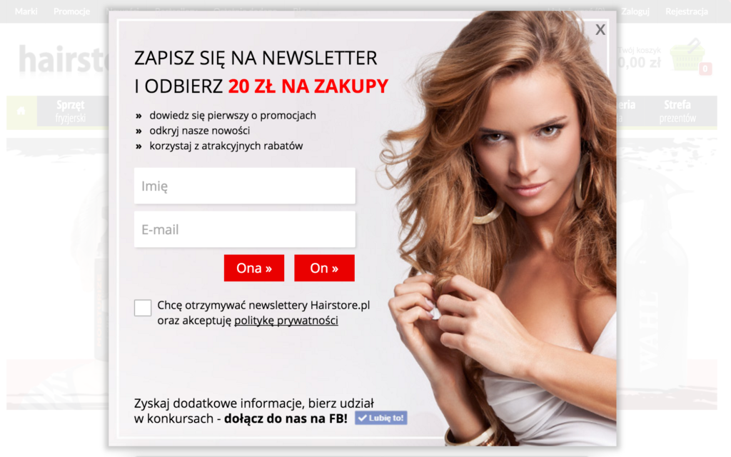 2. Sklep Hairstore