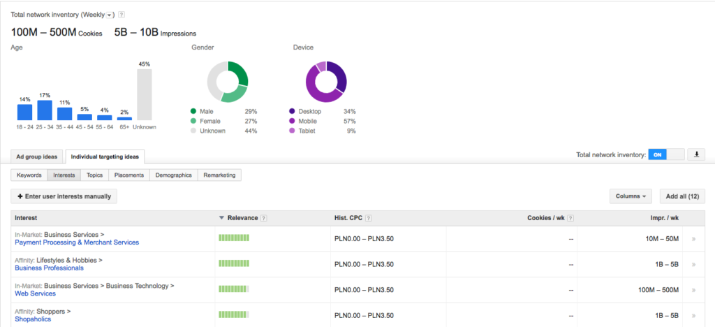 Google-Display-Planner-widok