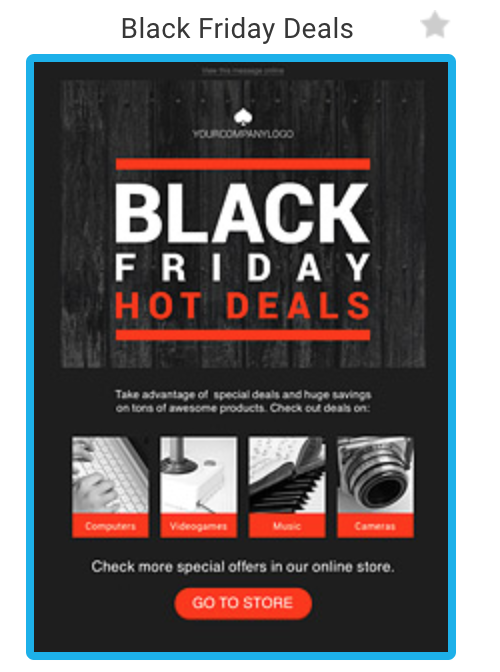 getresponse black friday szablon