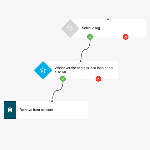 List cleaning through tags and scores template preview