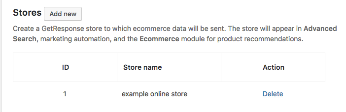 example store shown in the plugin