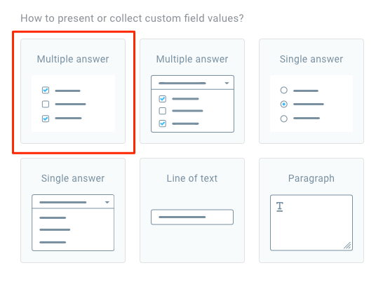 Multiple answer option