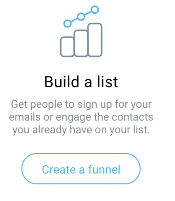 build a list type of funnel.