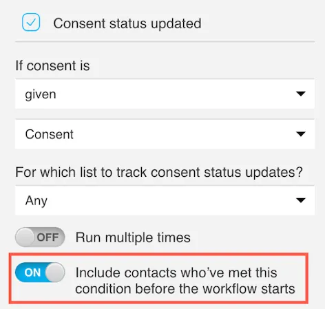 consent updated properties and include contacts