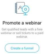 promote a webinar funnel.