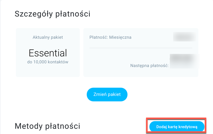 jak dodać kartę kredytową.