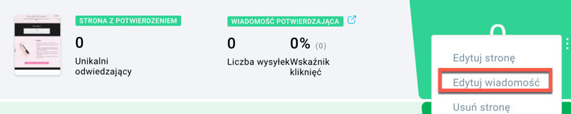 jak edytować wiadomość.