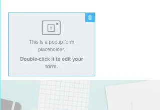 Pop-Up Formular bearbeiten.