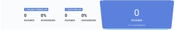 Anmeldeseite Statistik.