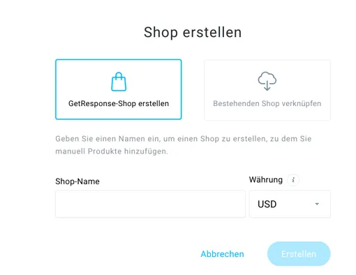 shop erstellen