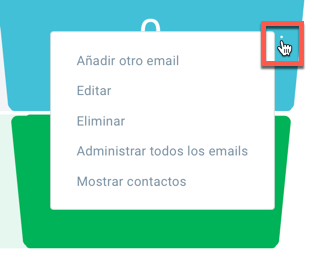 Añadir otro email.