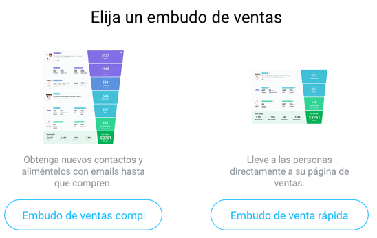 Elegir embudo.