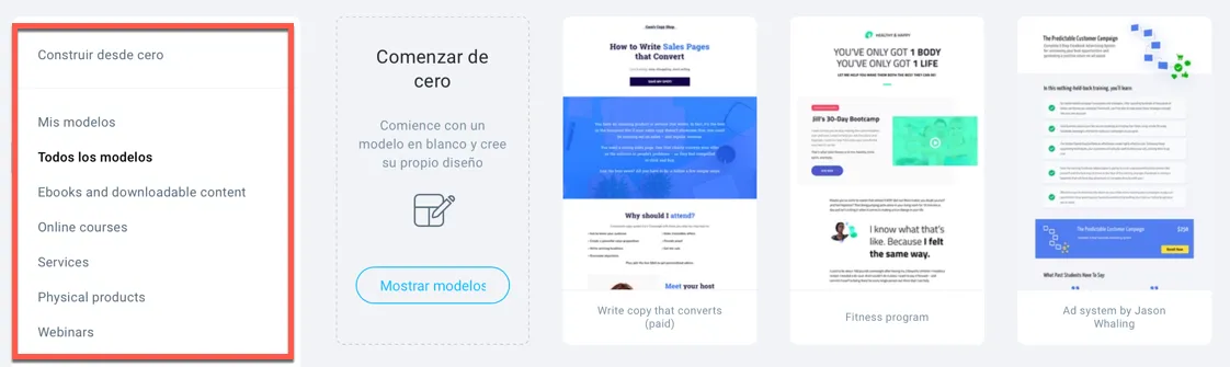 una página de ventas? Ayuda