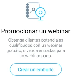 Promocionar un webinar.