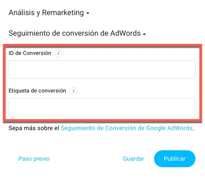 Análisis y remarketing.