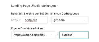 Subdomain mit Verzeichnis.