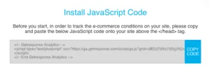 JavaScript code snippet.