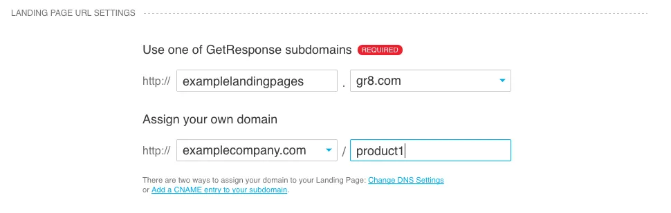 Domain name with a directory assigned.