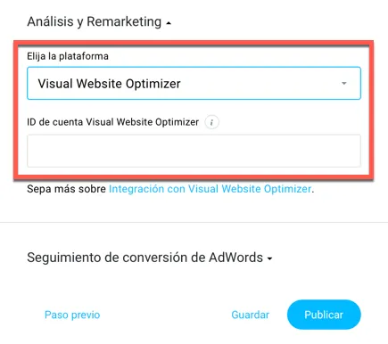 Análisis y remarketing.