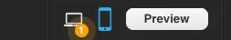 Number showing on desktop workspace icon.