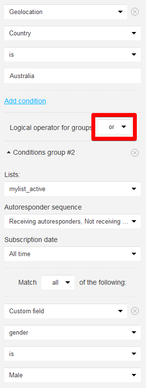 or seperator results.