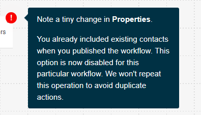 include contacts indicator message.