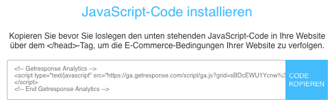 Auswahlbox JavaScript-Code installieren.