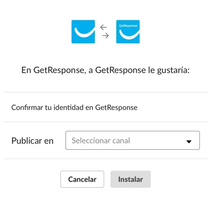 Conectar GetResponse con Slack.