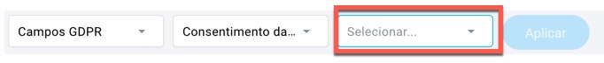 GDPR selecionar