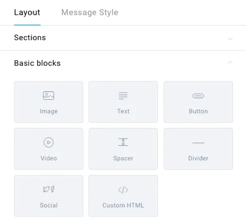 section and basic blocks.