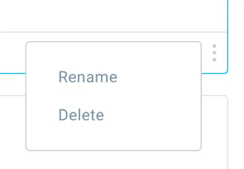 rename or delete saved block.