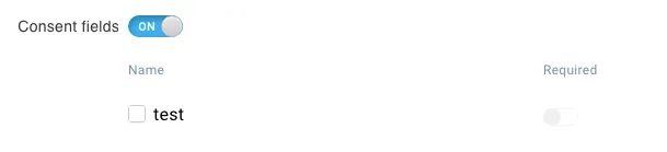 Consent field setting on list builder apps.