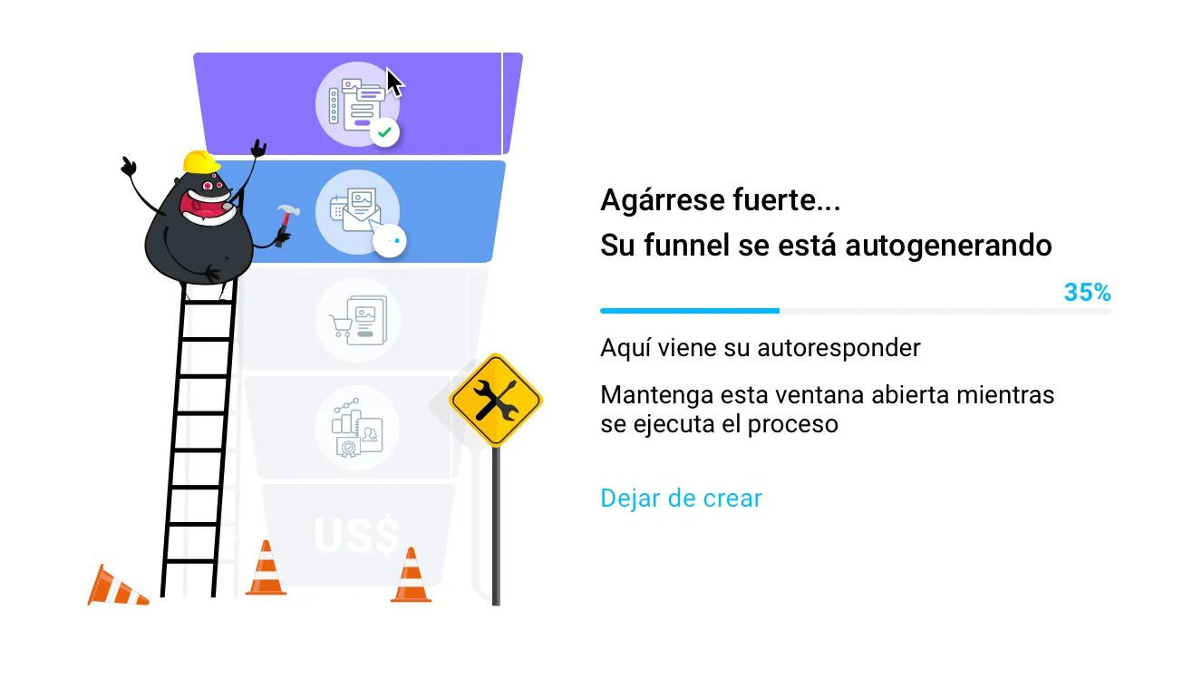 Autogenerando el funnel.