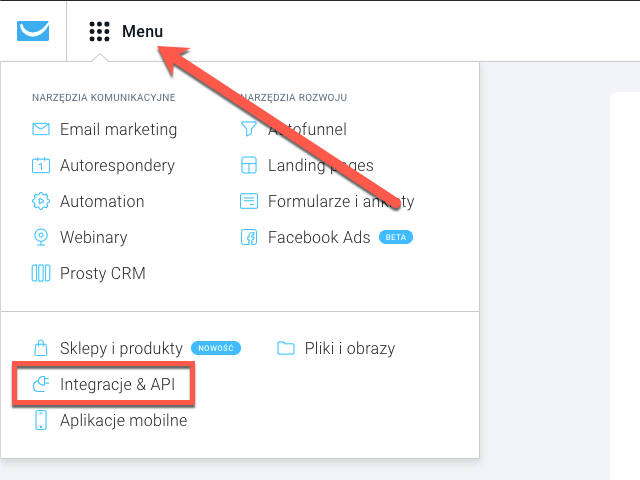 Integracje i API w koncie