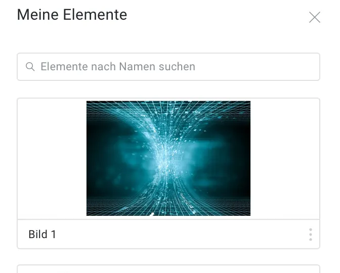 Elemente nach Namen suchen.