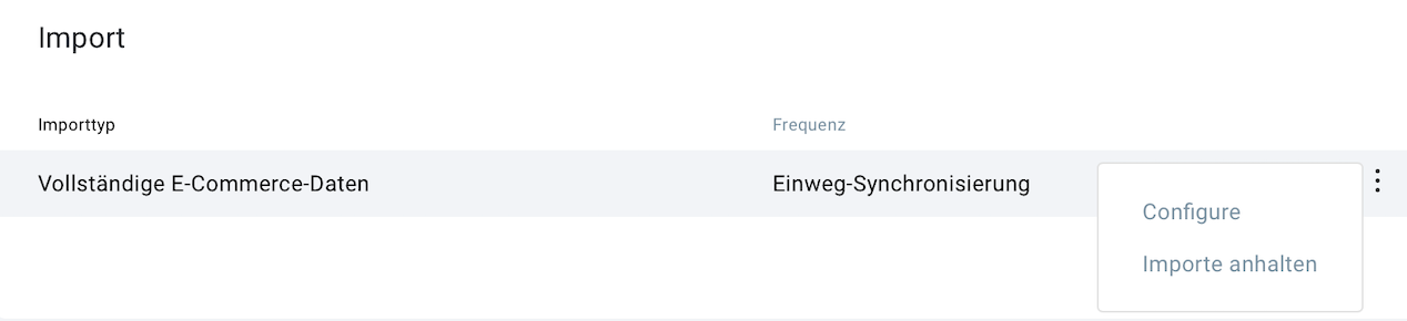 Einstellungen der Integration bearbeiten.