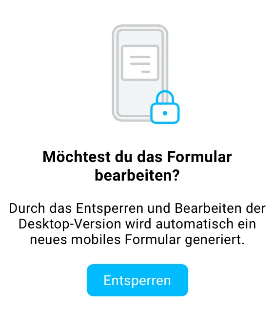 Formular entsperren.