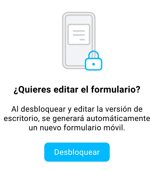 Desbloquear la versión de escritorio.