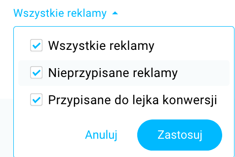 Filtrowanie reklam przez metodę utworzenia