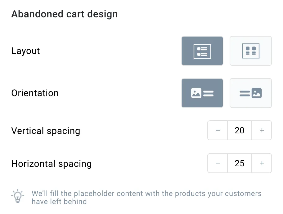 Abandoned cart design.