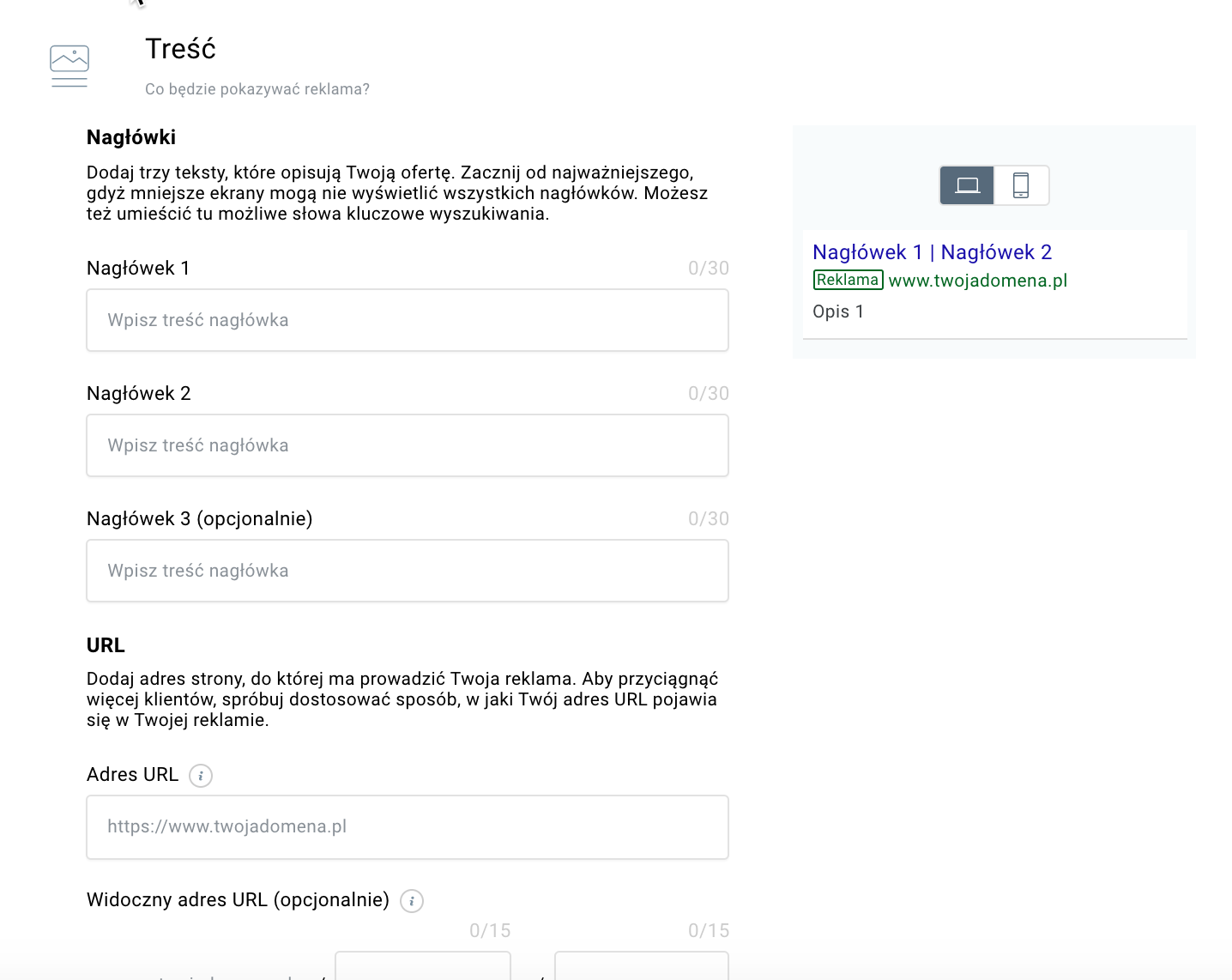 google ads tresc