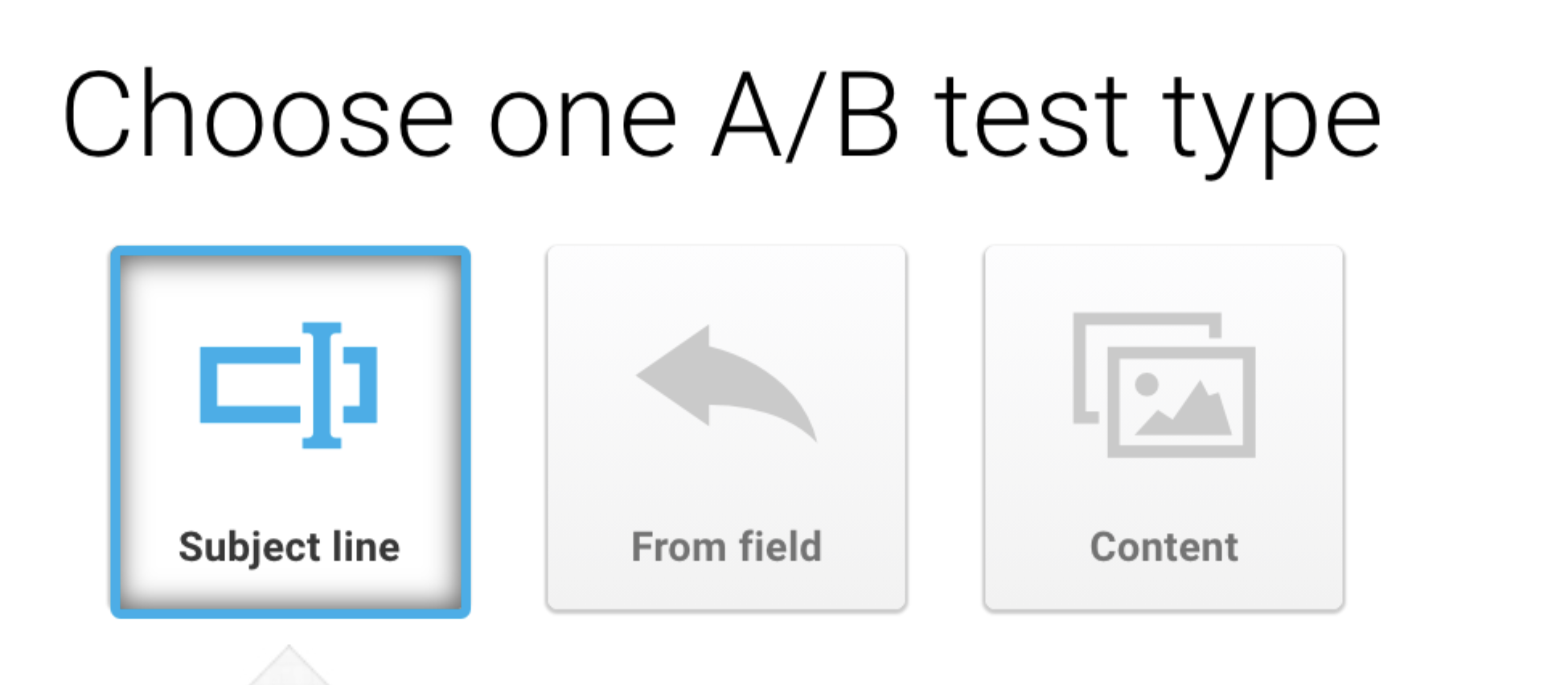 Choose ab test.