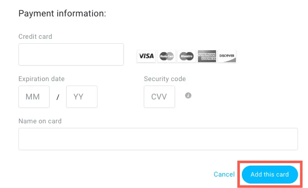 if you put a credit card number in place of a debit card will it work