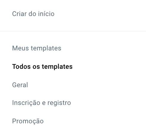 Os meus templates