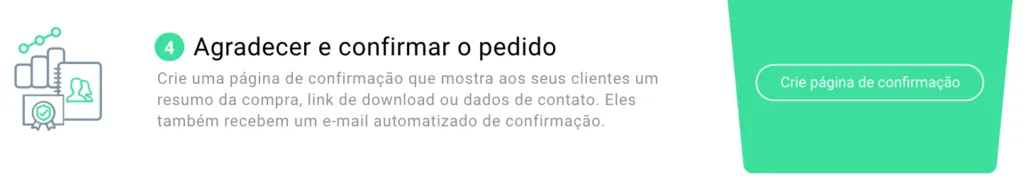 crie página de confirmação